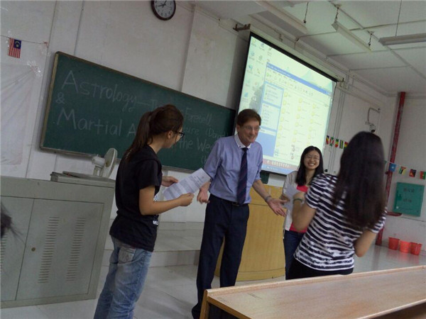 David和观众互动