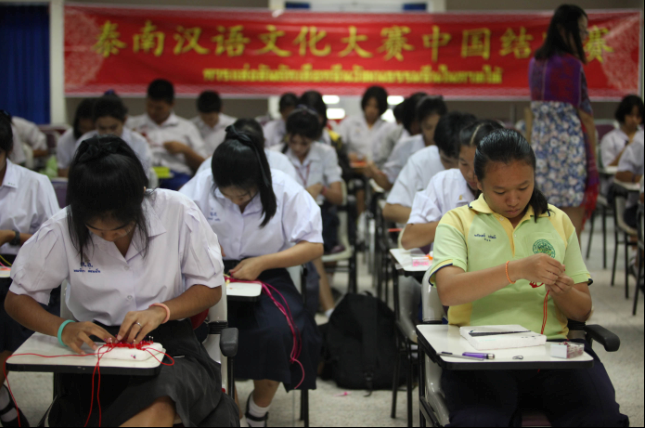 中国结比赛现场