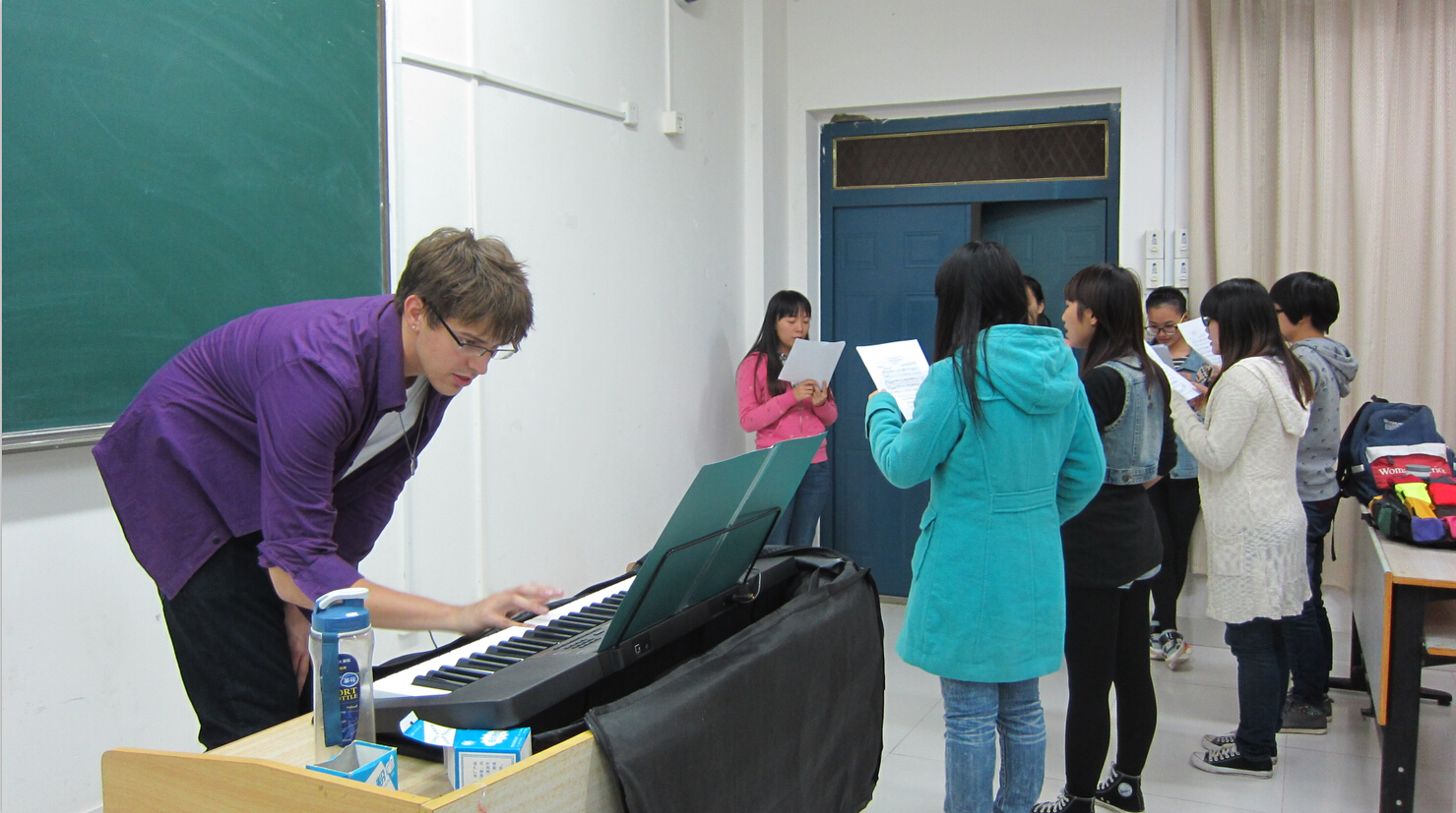 Caleb在教学中